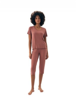 Esotiq-Henderson Piżama damska Noves 43023 mauve
