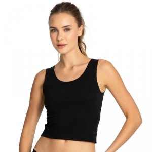 Julimex Koszulka tank top Cotton Mood czarna