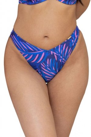Kris line Figi kąpielowe bikini Hawai niebiesko-różowe