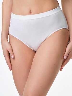 Spiman NATURE Figi z wysokim stanem z włókna bambusowego, Bianco/Biały