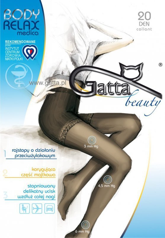 GATTA BODY RELAXMEDICA -  Rajstopy damskie, 20 DEN