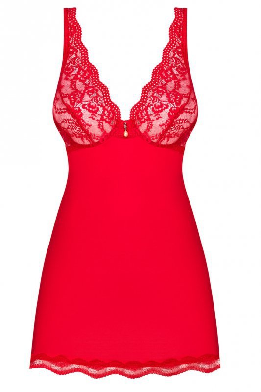 OBSESSIVE LUVAE BABYDOLL I STRINGI CZERWONA