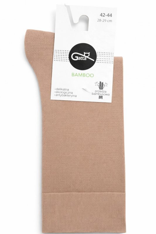 GATTA SKARPETKI MĘSKIE GŁADKIE Z BAMBOO U94.028