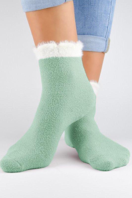 NOVITI SKARPETY FROTTE PUSZYSTY ŚCIĄGACZ PISTACJA SF002