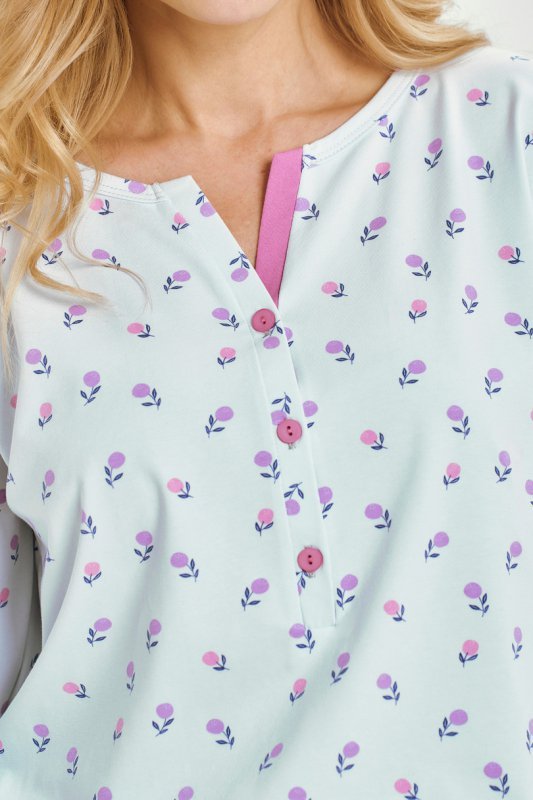 TARO 3446 PIŻAMA DAMSKA DŁUGA YOLANDA M-XL