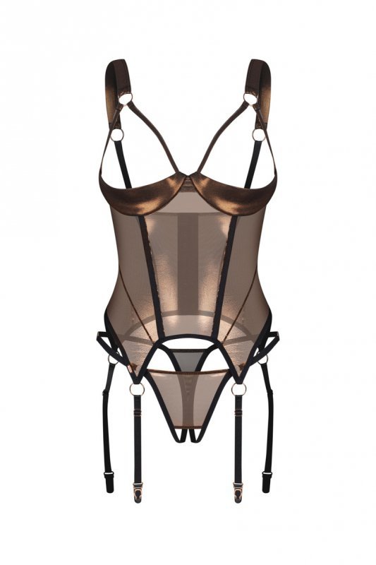 OBSESSIVE Soranna gorset i stringi otwarte