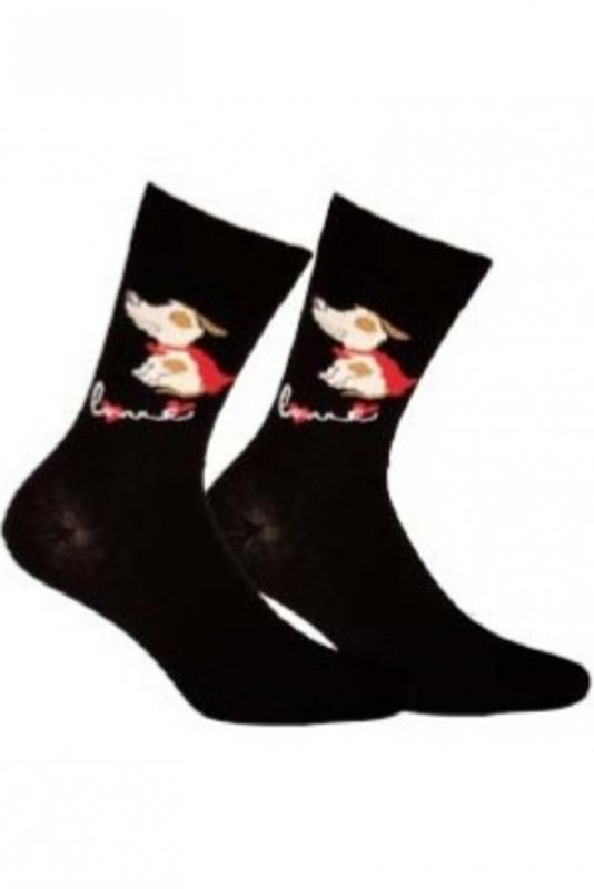 WOLA Skarpetki wzorzyste damskie PERFECT WOMAN walentynkowe