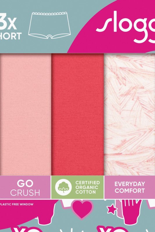 SLOGGI FIGI SLOGGI GO CRUSH SHORT 3PACK M005