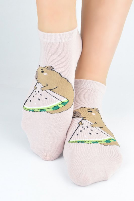 NOVITI STOPKI BAWEŁNIANE KAPIBARA ST111