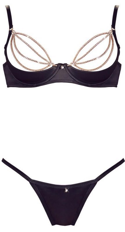 Cottelli LINGERIE Shelf Bra Set Sparkle