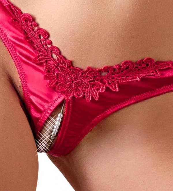Cottelli LINGERIE Briefs Pearls red