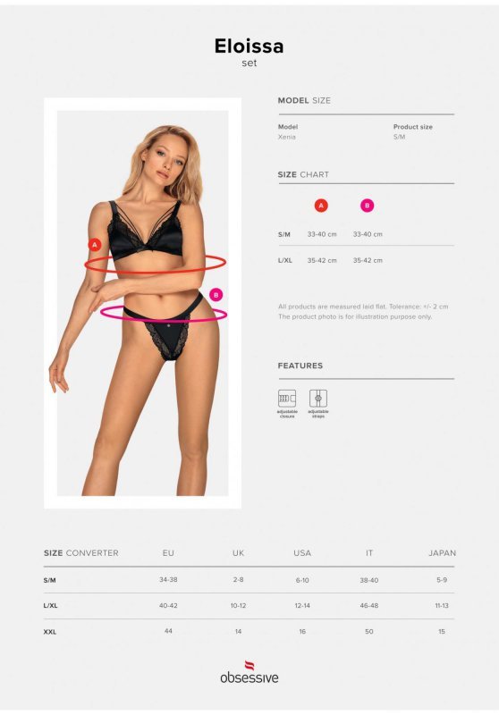 Obsessive Eloissa komplet 2-częściowy