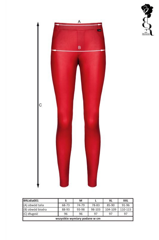 Demoniq BRLIDIA001 legginsy czerwone