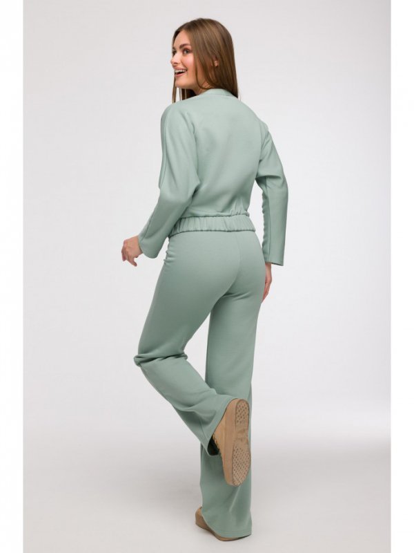 BeWear B292 Bluza z kopertowym dekoltem - miętowa