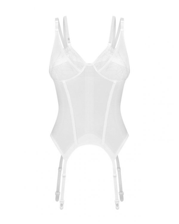 Obsessive Arrowel White gorset biały