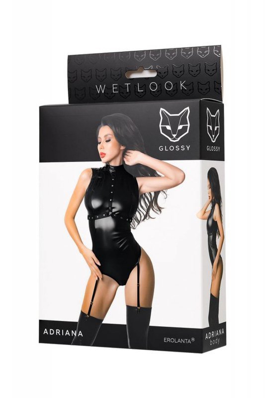 Glossy Glossy Adriana bodysuit in Wetlook,XL