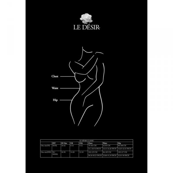 Le Désir Lace Suspender Bodystocking - One Size