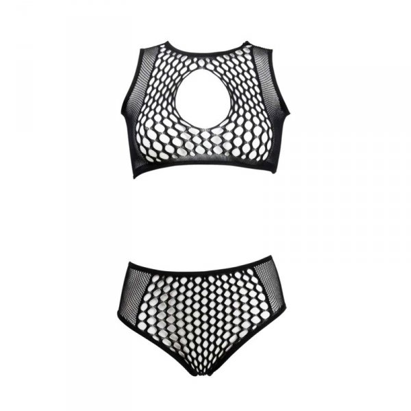 Le Désir Duo Net Key-Hole Bra Set - One Size