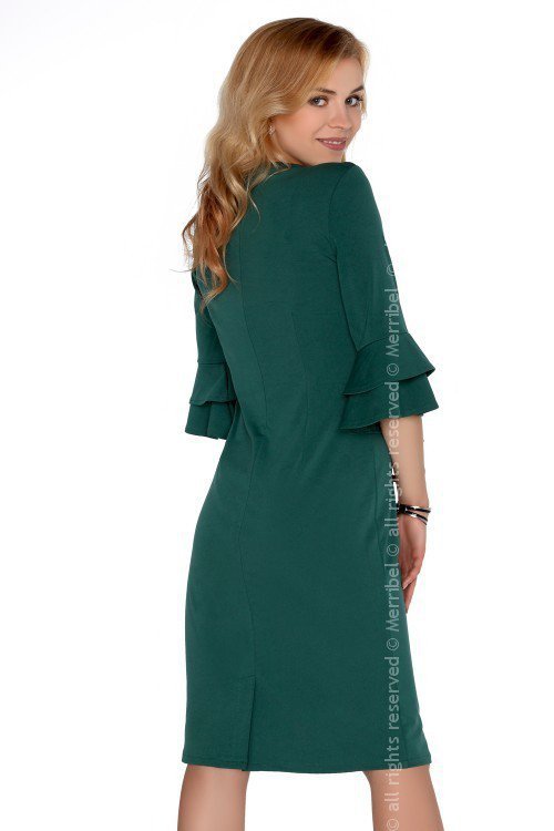 Merribel Keretemin Dark Green FZ1738 sukienka