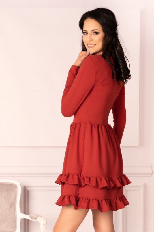 Merribel Madelana Brick Red sukienka