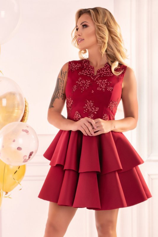 Merribel Karieela Wine Red 90543 sukienka