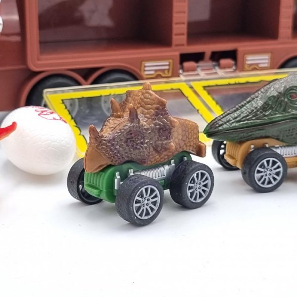 WOOPIE Cięzarówka Dinozaur z Wyrzutnią i Samochodzikami 15 el. 43018 - WYSYŁKA 24H
