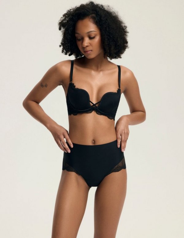 ESOTIQ & HENDERSON BIUSTONOSZ DELIS PUSH-UP 36121 CZARNY