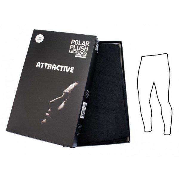 ATTRACTIVE KALESONY MĘSKIE POLAR PLUSH 180 DEN