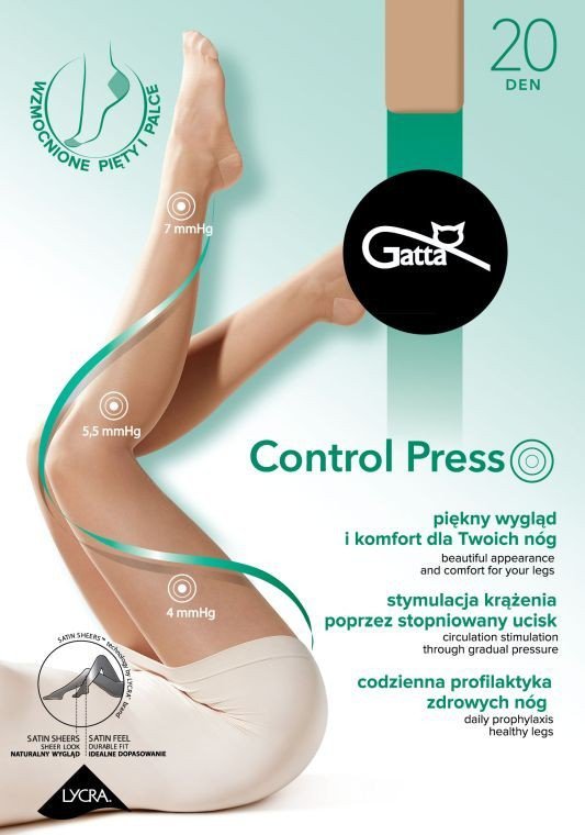 GATTA RAJSTOPY KOMPRESYJNE CONTROL PRESS 20 DEN