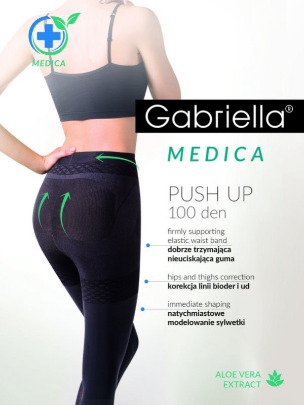 GABRIELLA RAJSTOPY MEDICA PUSH UP 100 DEN R.5