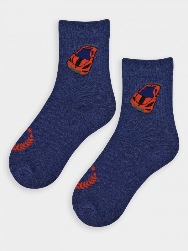 NOVITI SKARPETY BAWEŁNIANE WZORZYSTE SB001