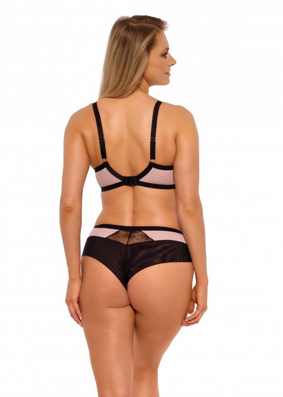 GAIA BIUSTONOSZ SEMI SOFT AINA BSO 1273 CZARNO-RÓŻOWY