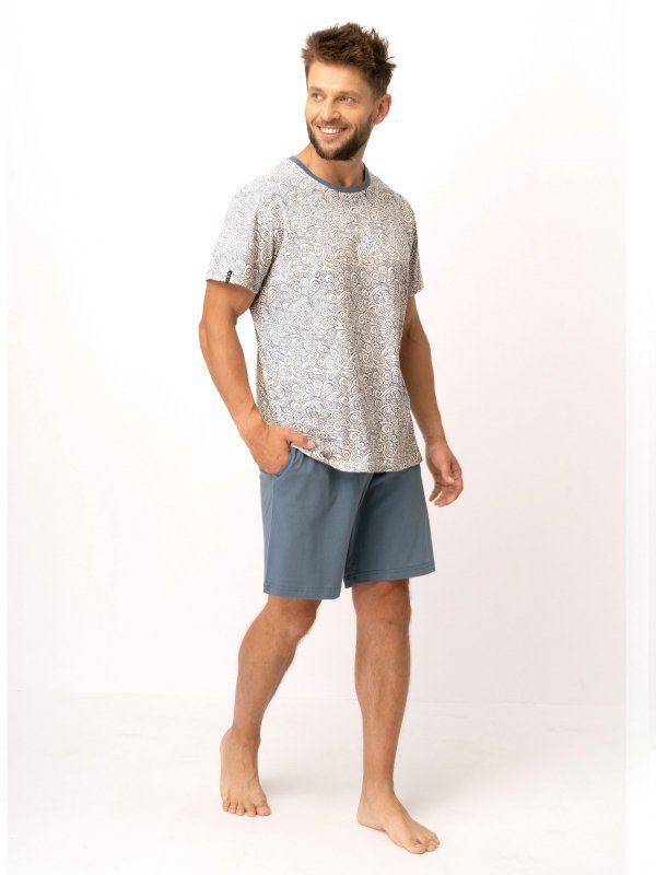 KEY PIŻAMA MĘSKA MNS 748 KR R.3XL-4XL