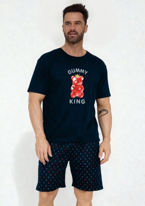 CORNETTE PIŻAMA MĘSKA 326/205 GUMMY KING KR