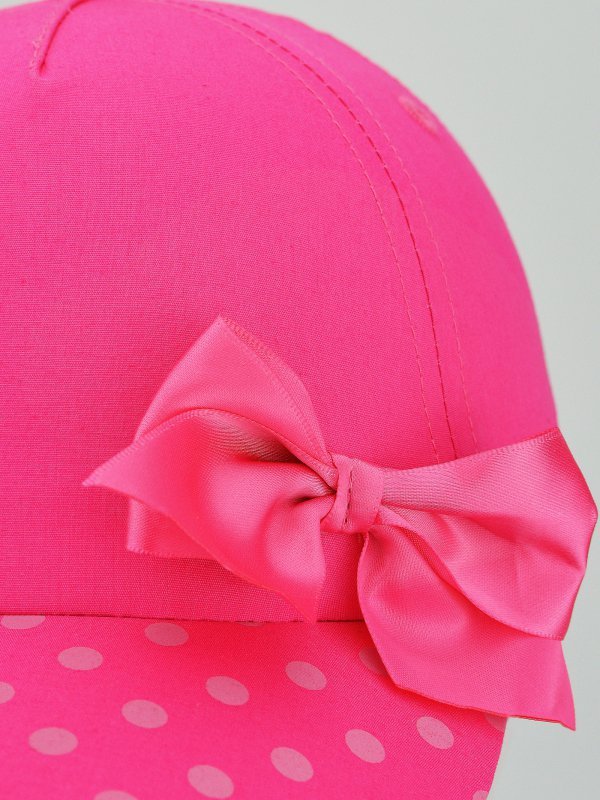 NOVITI CZAPKA Z DASZKIEM CD-065 DZIEWCZĘCA KOKARDKA