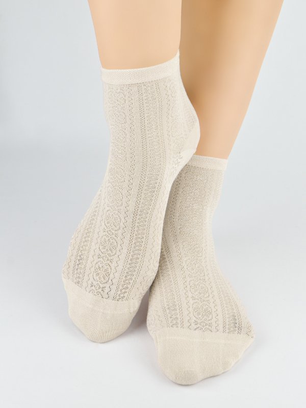 NOVITI SKARPETY DAMSKIE SB167 Z JEDWABIEM KONICZYNA