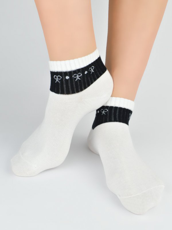 NOVITI STOPKI DAMSKIE ST090 BAWEŁNA