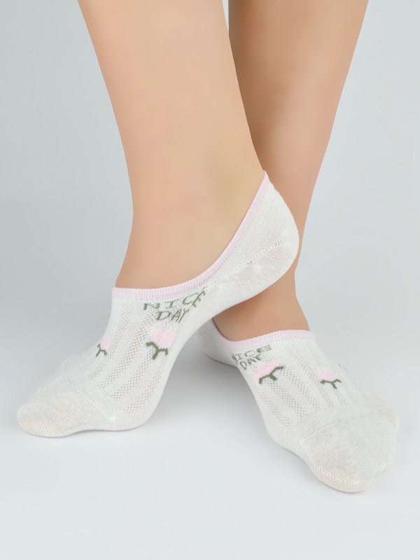 NOVITI STOPKI DAMSKIE ST091 AŻUR SILIKON