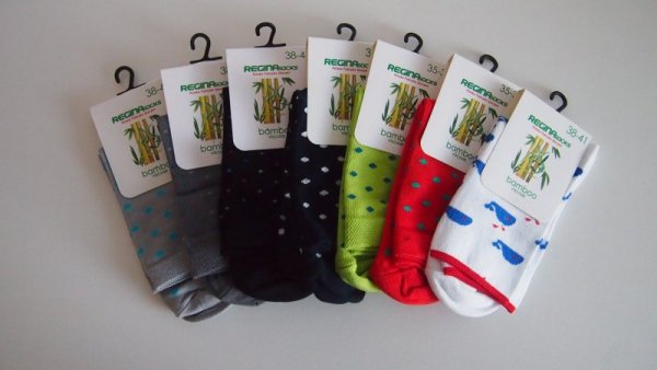 REGINA SOCKS SKARPETY DAMSKIE BAMBUS WZÓR