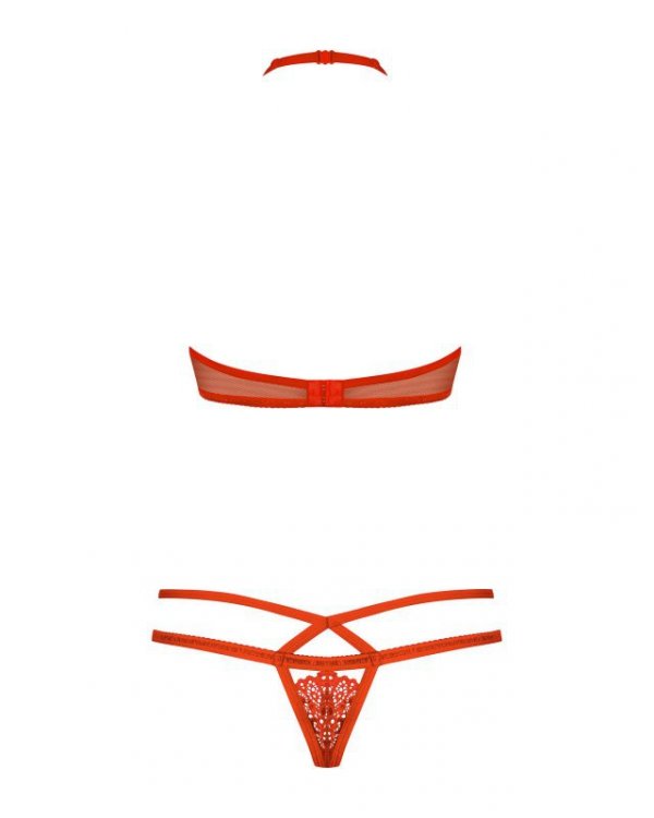 Obsessive Komplet Secret of Love 838-SET-3 Czerwony