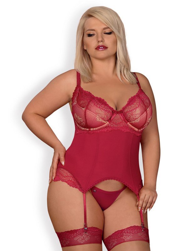 Obsessive Gorset Rosalyne + stringi GRATIS!