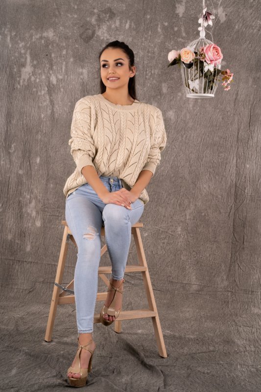 Merribel Sweter Marynesta Beige
