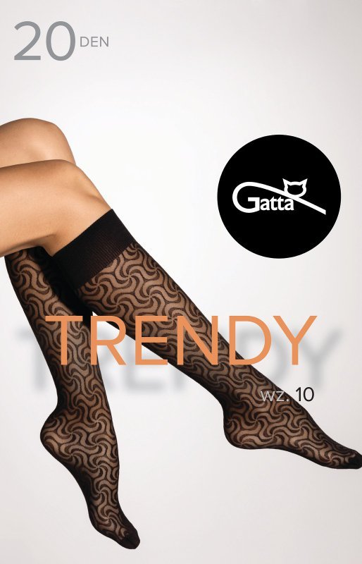 Gatta Podkolanówki Trendy Line 10 Nero