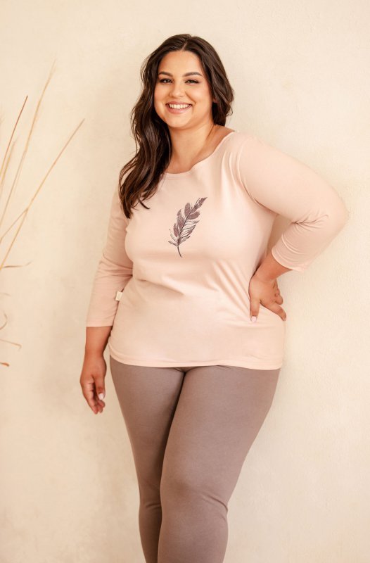 Taro Piżama Jane 3289 Brzoskwiniowa