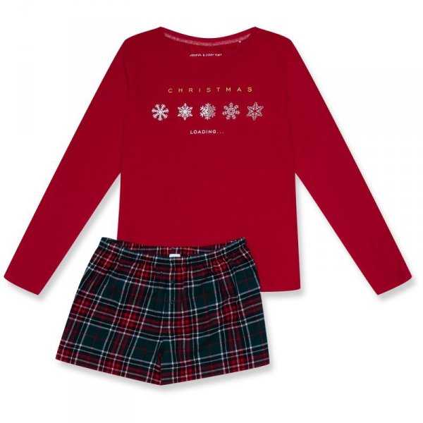 Henderson Ladies Piżama Feli 41898-33X Czerwone