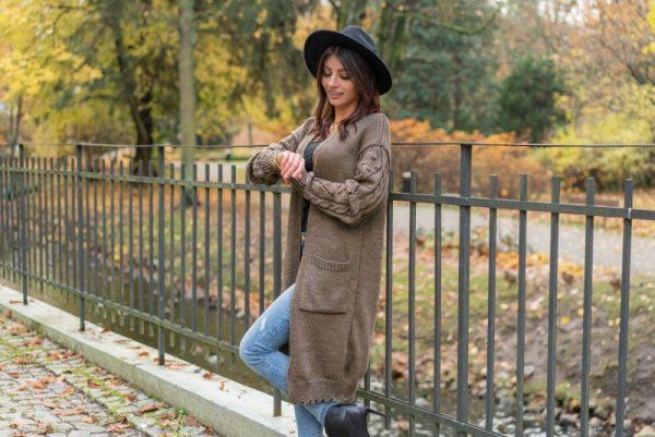 Merribel Sweter Delaina Mocca