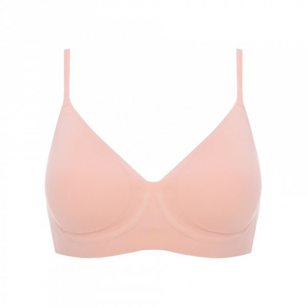 Julimex Biustonosz Simple t-shirt Bra Różowy