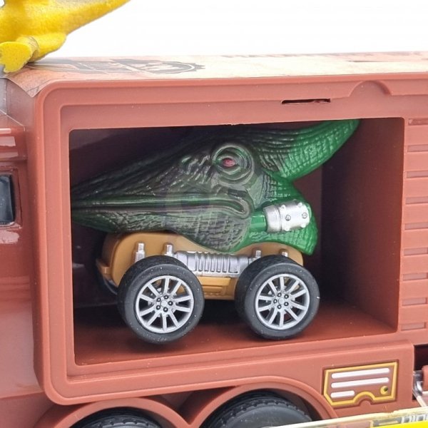 WOOPIE Cięzarówka Dinozaur z Wyrzutnią i Samochodzikami 15 el. 43018 - WYSYŁKA 24H