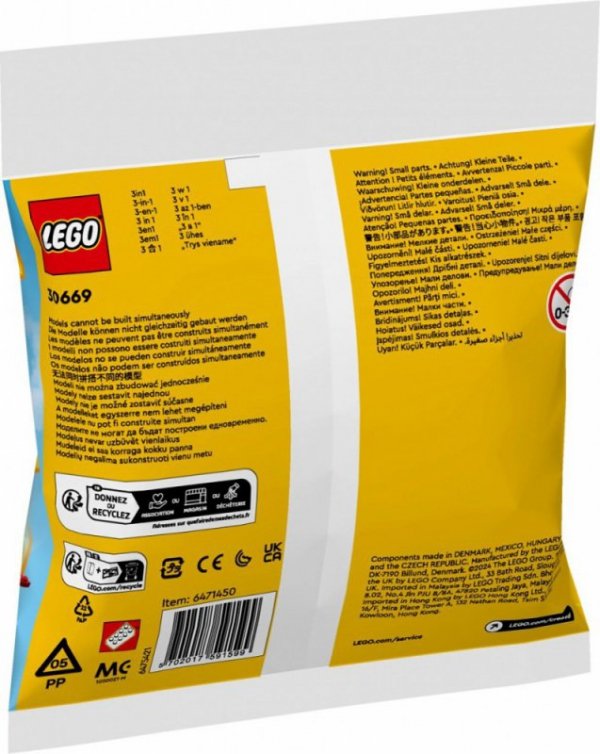 LEGO Klocki Creator 30669 Kultowy czerwony samolot - WYSYŁKA 24H