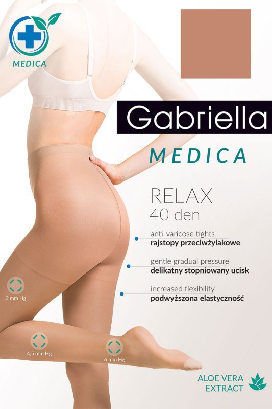Gabriella Medica Relax 40 DEN Code 111 bielizna wyrób pończoszniczy rajstopy